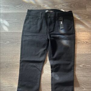 Express Black Straight Leg Jeans